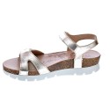 Sandalias Panama Jack zapatos Mujer modelo Sulia Shine B3 Oro 
