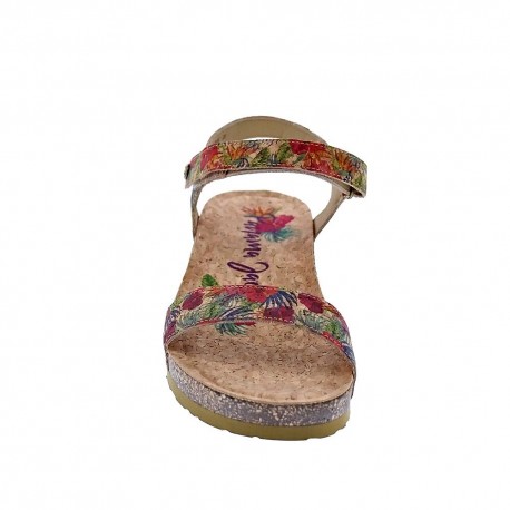 Sandalias Panama Jack zapatos Mujer modelo Capri Cork B1 Rojo 