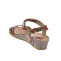 Sandalias Panama Jack zapatos Mujer modelo Capri Cork B1 Rojo 
