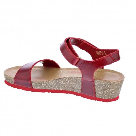 Sandalias Panama Jack zapatos Mujer modelo Capri B8 Rojo 