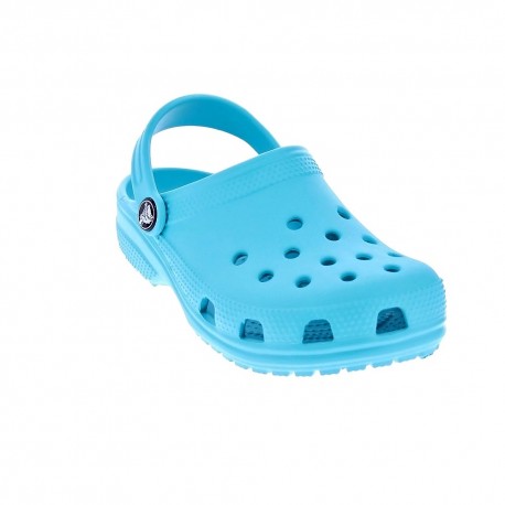Zuecos Crocs zapatos Niño modelo Classic Clog K Digital Aqua Azul 