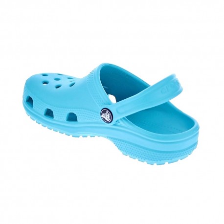 Zuecos Crocs zapatos Niño modelo Classic Clog K Digital Aqua Azul 