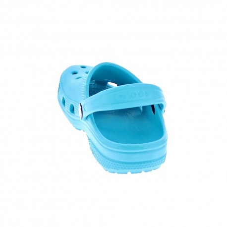 Zuecos Crocs zapatos Niño modelo Classic Clog K Digital Aqua Azul 
