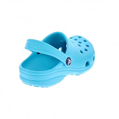 Zuecos Crocs zapatos Niño modelo Classic Clog K Digital Aqua Azul 