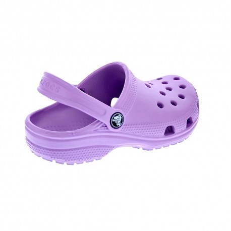 Zuecos Crocs zapatos Niña modelo Classic Clog K Orchid Violeta 