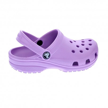Zuecos Crocs zapatos Niña modelo Classic Clog K Orchid Violeta 