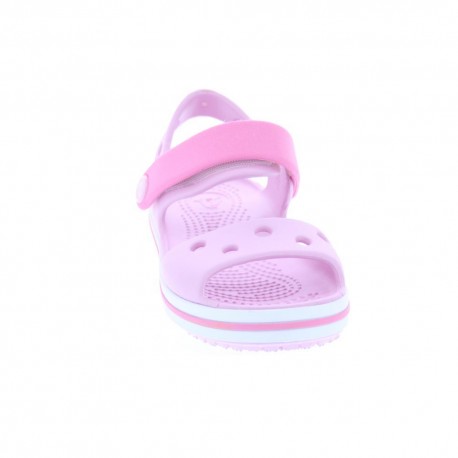 Zuecos Crocs zapatos Niña modelo Crocbans Sandal Ballerina Rosa 