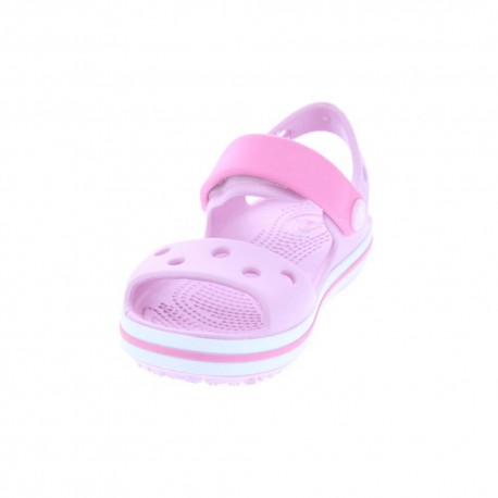 Zuecos Crocs zapatos Niña modelo Crocbans Sandal Ballerina Rosa 