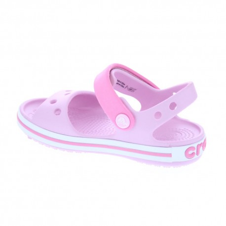 Zuecos Crocs zapatos Niña modelo Crocbans Sandal Ballerina Rosa 
