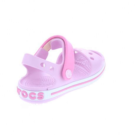 Zuecos Crocs zapatos Niña modelo Crocbans Sandal Ballerina Rosa 