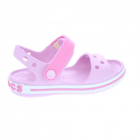 Zuecos Crocs zapatos Niña modelo Crocbans Sandal Ballerina Rosa 