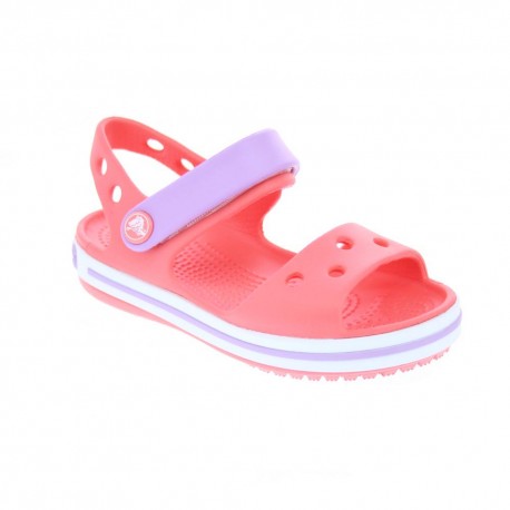 Zuecos Crocs zapatos Niña modelo Crocband Sandal Kids Rojo 