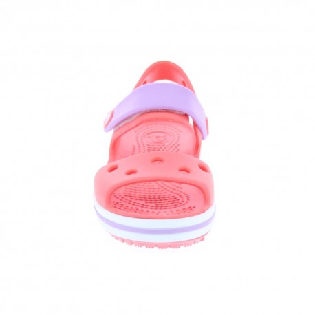 Zuecos Crocs zapatos Niña modelo Crocband Sandal Kids Rojo 