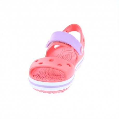 Zuecos Crocs zapatos Niña modelo Crocband Sandal Kids Rojo 