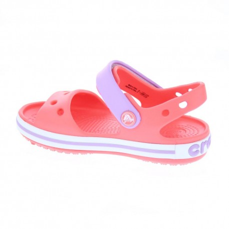 Zuecos Crocs zapatos Niña modelo Crocband Sandal Kids Rojo 