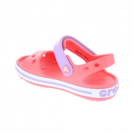 Zuecos Crocs zapatos Niña modelo Crocband Sandal Kids Rojo 