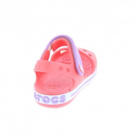 Zuecos Crocs zapatos Niña modelo Crocband Sandal Kids Rojo 