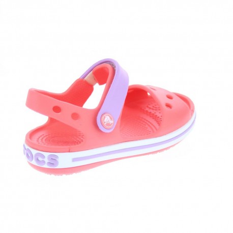 Zuecos Crocs zapatos Niña modelo Crocband Sandal Kids Rojo 