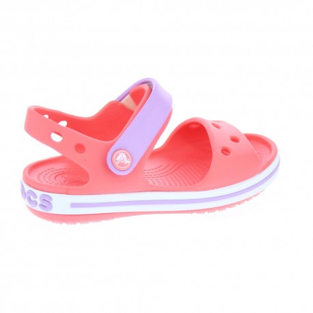 Zuecos Crocs zapatos Niña modelo Crocband Sandal Kids Rojo 