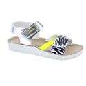 Sandalias Geox zapatos Niña modelo Costarei Plata 