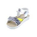 Sandalias Geox zapatos Niña modelo Costarei Plata 