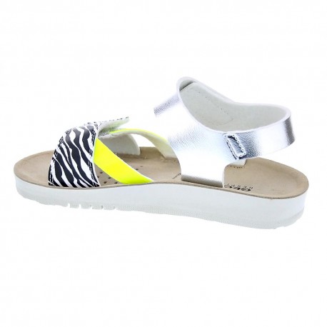 Sandalias Geox zapatos Niña modelo Costarei Plata 