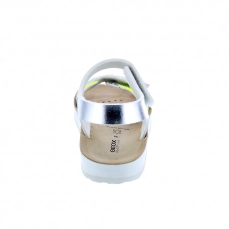 Sandalias Geox zapatos Niña modelo Costarei Plata 