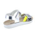Sandalias Geox zapatos Niña modelo Costarei Plata 