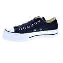 Zapatillas Converse zapatos Mujer modelo Plataforma Chuck Taylor Star Life Lona Negro Cordón