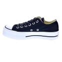 Zapatillas Converse zapatos Mujer modelo Plataforma Chuck Taylor Star Life Lona Negro Cordón