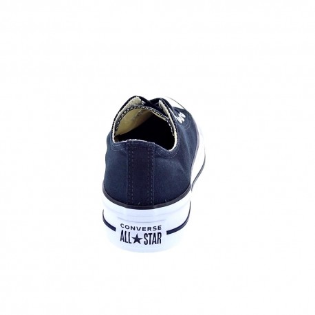 Zapatillas Converse zapatos Mujer modelo Plataforma Chuck Taylor Star Life Lona Negro Cordón