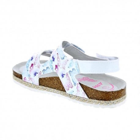Sandalias Asso zapatos Niña modelo AG-11012 Blanco 