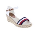 Sandalias Tommy Hilfiger zapatos Mujer modelo Shimmery Ribbon Blanco 