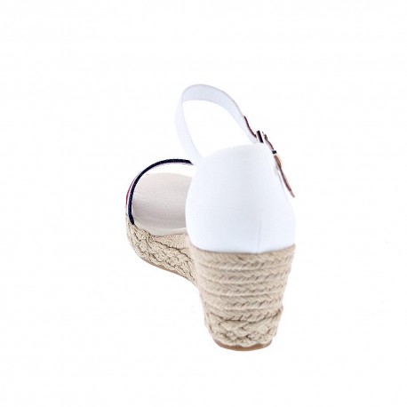 Sandalias Tommy Hilfiger zapatos Mujer modelo Shimmery Ribbon Blanco 