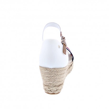 Sandalias Tommy Hilfiger zapatos Mujer modelo Shimmery Ribbon Blanco 