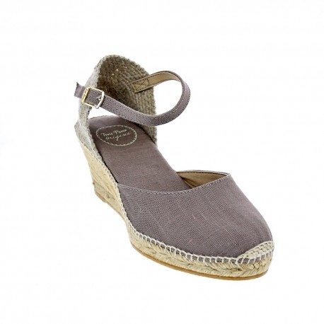 Alpargatas Toni Pons zapatos Mujer modelo Caldes Marrón 