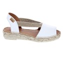 Alpargatas Toni Pons zapatos Mujer modelo Etna Blanco Elástico