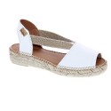 Alpargatas Toni Pons zapatos Mujer modelo Etna Blanco Elástico