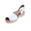 Alpargatas Toni Pons zapatos Mujer modelo Etna Blanco Elástico