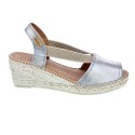 Alpargatas Toni Pons zapatos Mujer modelo Teide-P Plata 