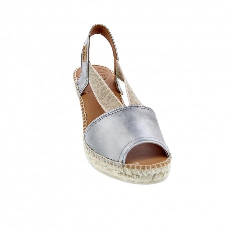 Alpargatas Toni Pons zapatos Mujer modelo Teide-P Plata 