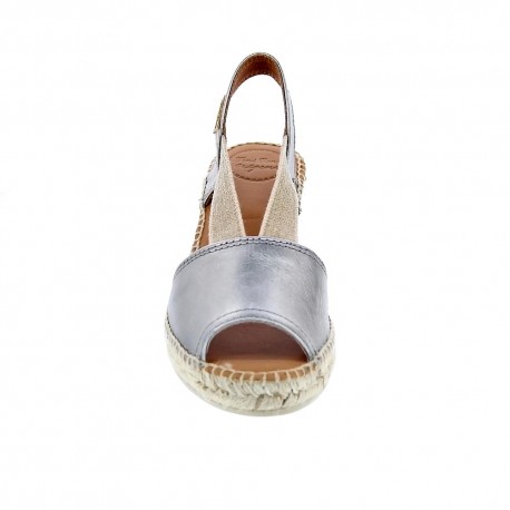 Alpargatas Toni Pons zapatos Mujer modelo Teide-P Plata 