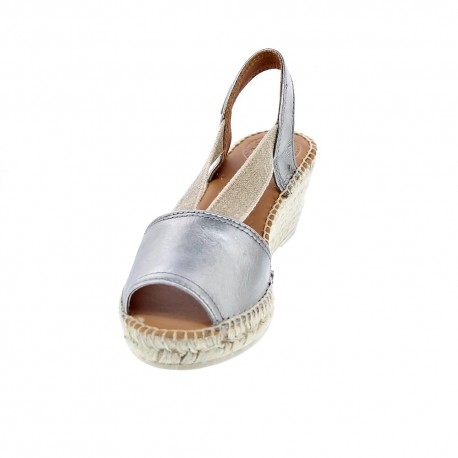 Alpargatas Toni Pons zapatos Mujer modelo Teide-P Plata 