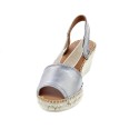 Alpargatas Toni Pons zapatos Mujer modelo Teide-P Plata 