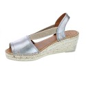 Alpargatas Toni Pons zapatos Mujer modelo Teide-P Plata 