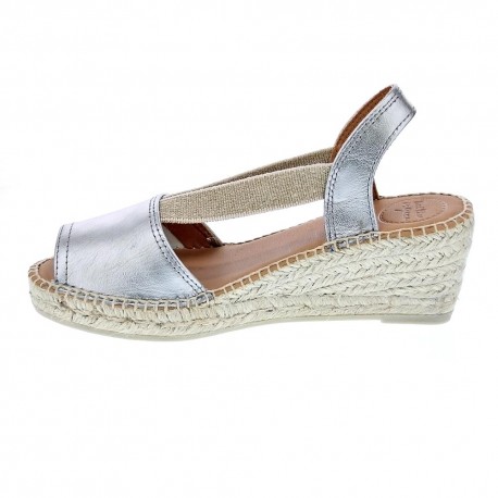 Alpargatas Toni Pons zapatos Mujer modelo Teide-P Plata 