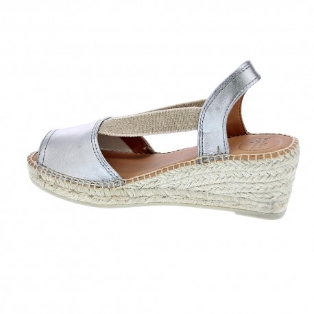 Alpargatas Toni Pons zapatos Mujer modelo Teide-P Plata 