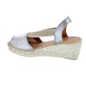 Alpargatas Toni Pons zapatos Mujer modelo Teide-P Plata 