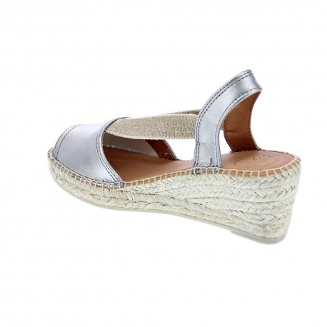 Alpargatas Toni Pons zapatos Mujer modelo Teide-P Plata 