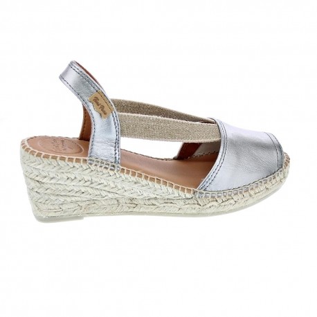 Alpargatas Toni Pons zapatos Mujer modelo Teide-P Plata 